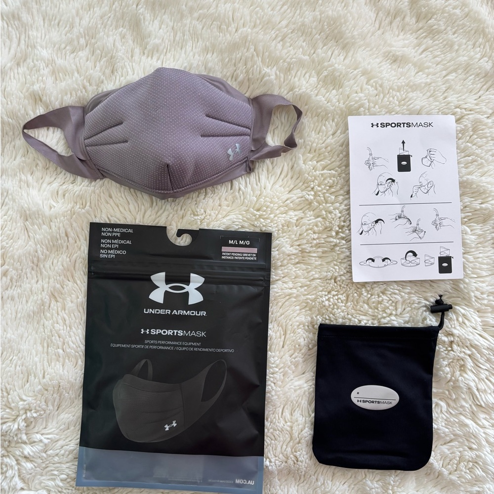 Under Armour Face Mask Lavender/ Purple, M/L